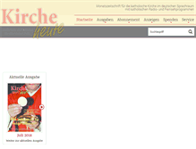 Tablet Screenshot of kirche-heute.de